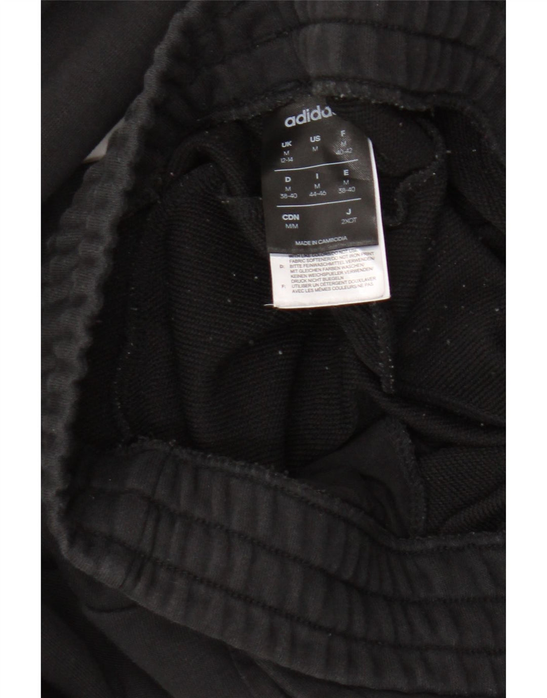 Adidas Graphic Tracksuit Bukser til kvinder Joggers UK 12/14 Medium Black