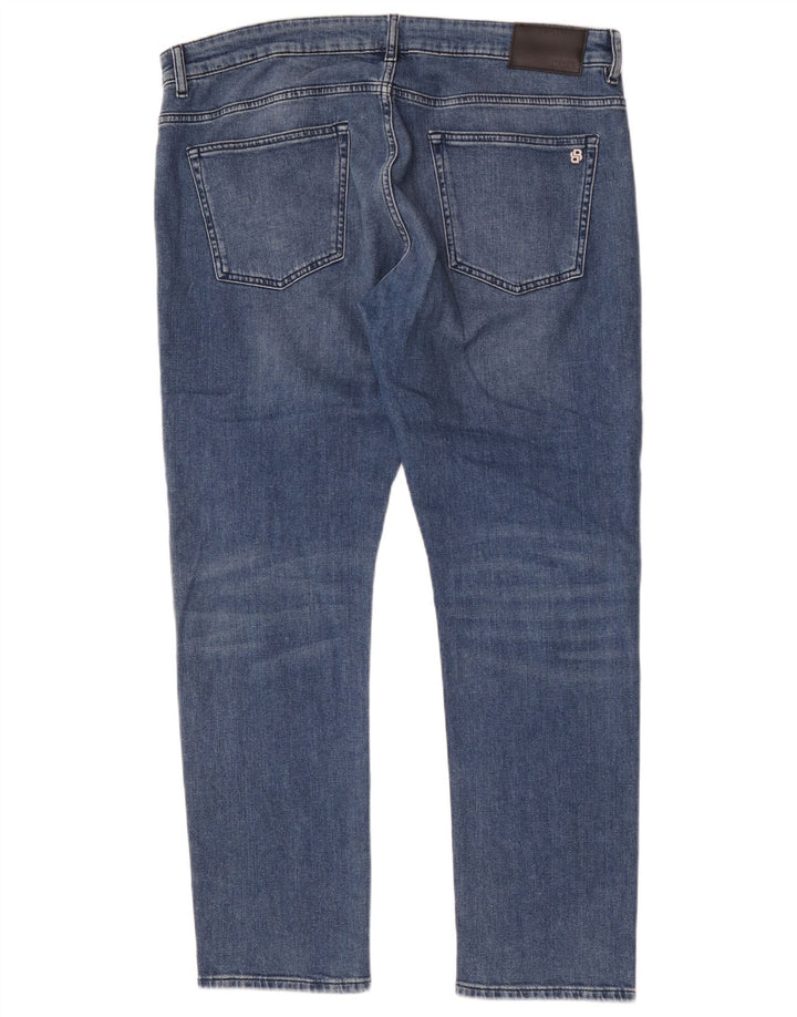 Hugo Boss Herre Delaware Slim Jeans W38 L32 Blå Bomuld