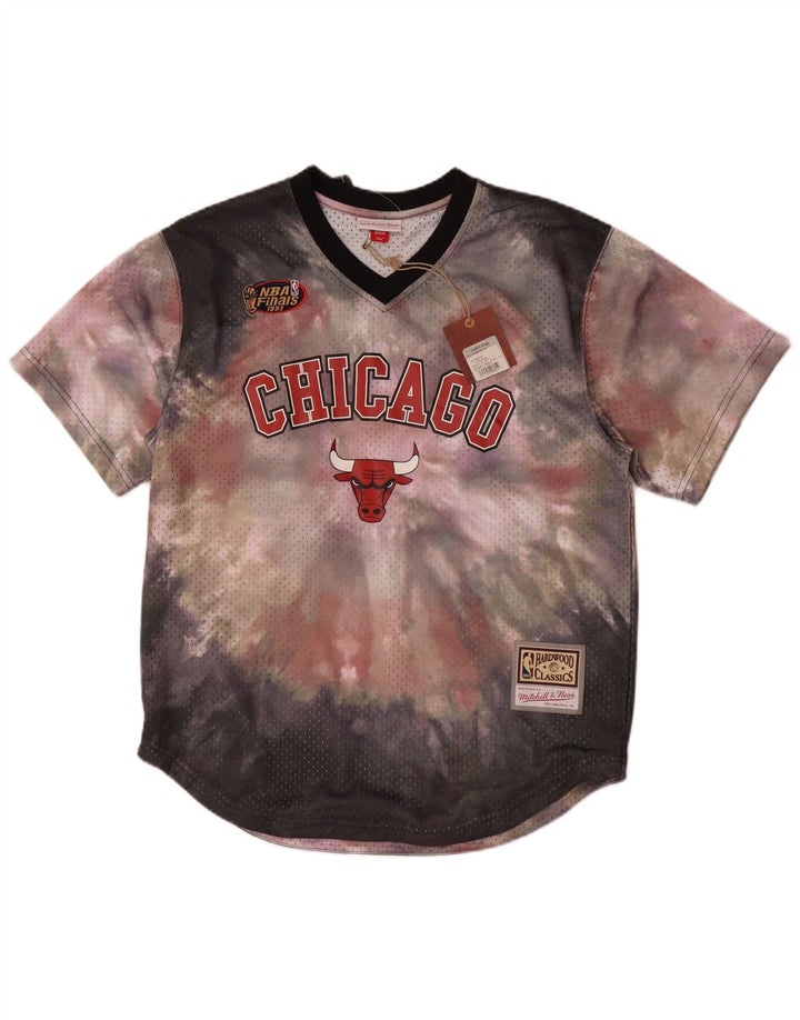 Mitchell & Ness Herre Grafisk T-Shirt Top UK 44 Stor Flerfarvet