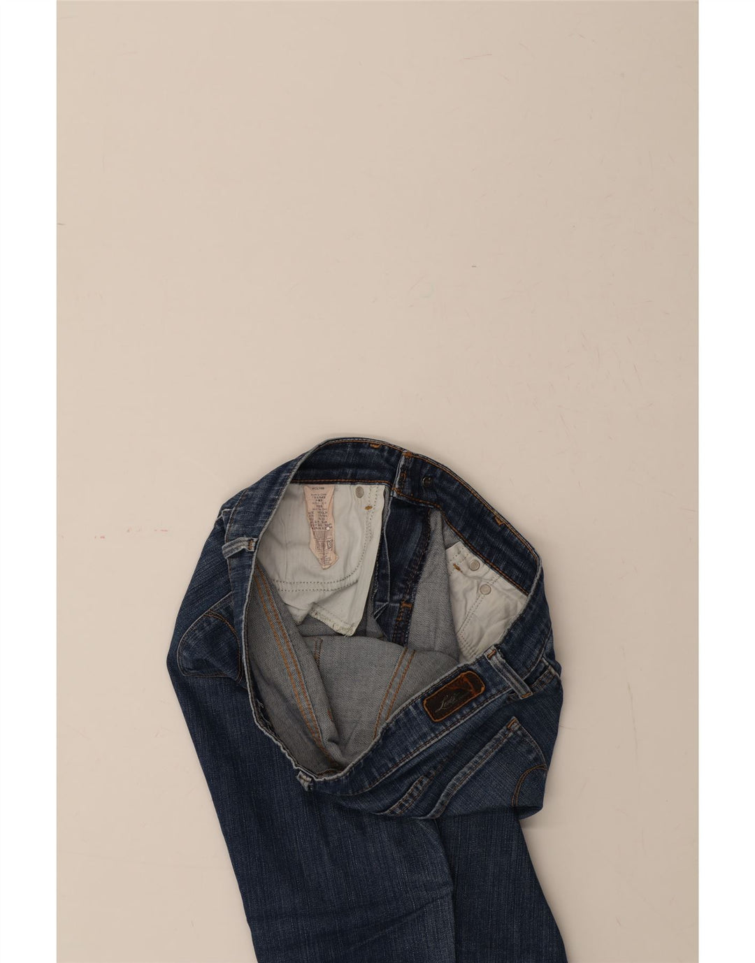 LEVI'S Womens Slight Curve Crop Straight Jeans W30 L25 Blue Cotton Vintage Levi's and Second-Hand Levi's from Messina Hembry 