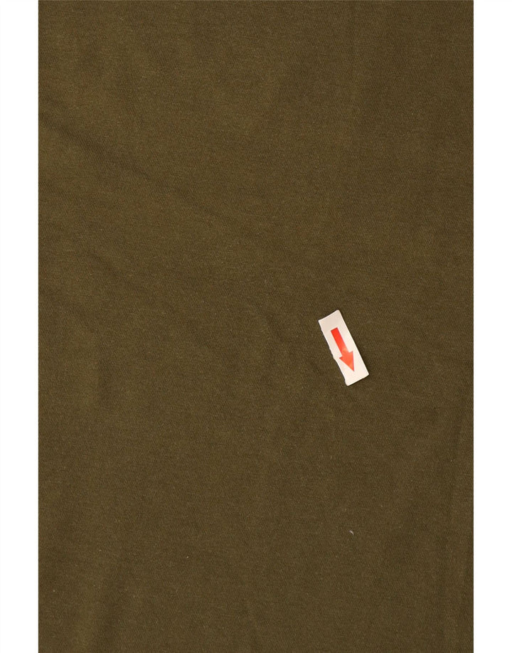 Nike Herre grafisk T-shirt Top Medium Khaki Bomuld