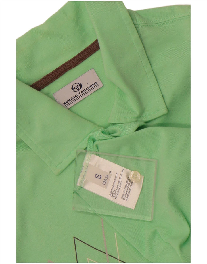 Sergio Tacchini Herre poloshirt Lille grøn Argyle/Diamant Bomuld