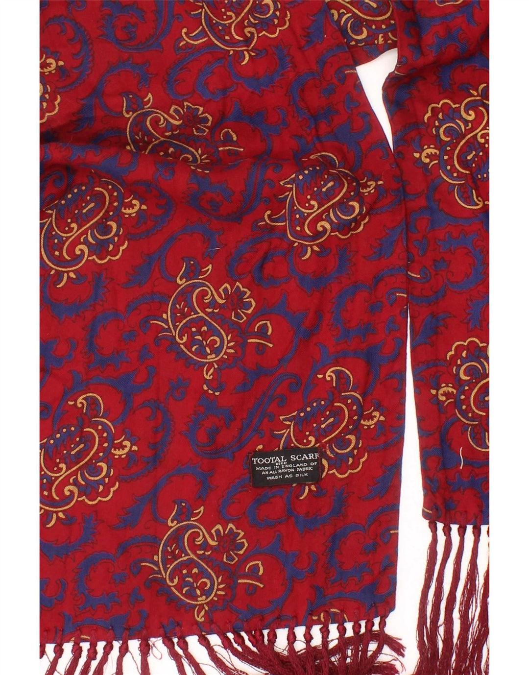 Tootal Mens Scarf One Size Red Paisley
