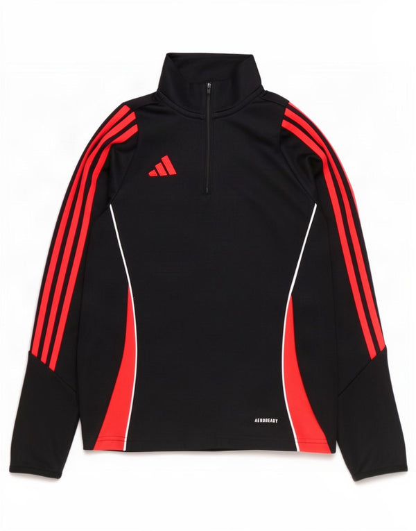 Adidas Boys Aeroready Pullover Træningsdragt Top 11-12 år Sort Colourblock