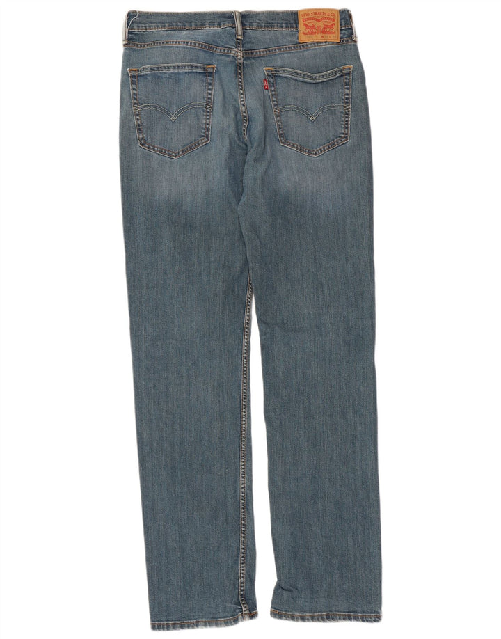 Levi's Herre 514 Straight Jeans W34 L34 Blå Bomuld