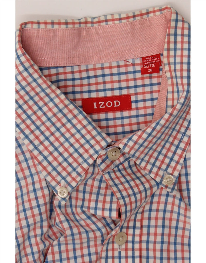 IZOD Mens Shirt XL Multicoloured Check Cotton Vintage Izod and Second-Hand Izod from Messina Hembry 