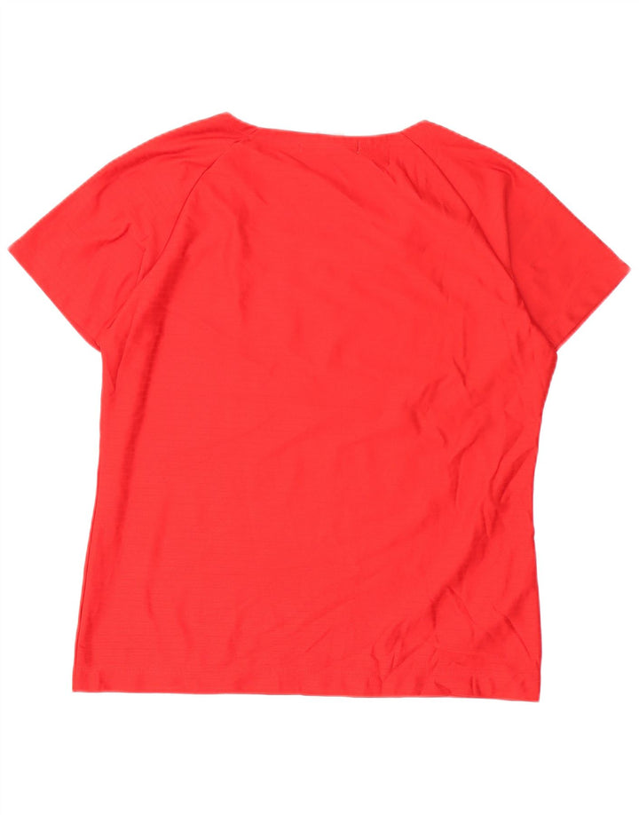 Nike T-shirt top US 12/14, stor rød polyester