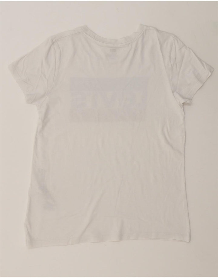 LEVI'S Mens Graphic T-Shirt Top Small White Cotton Vintage Levi's and Second-Hand Levi's from Messina Hembry 