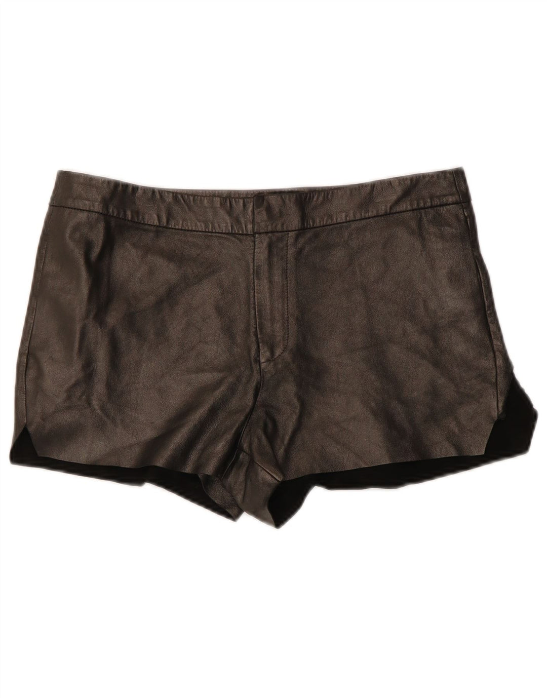 All Saints Dame Læder Hot Pants W29 Medium Sort