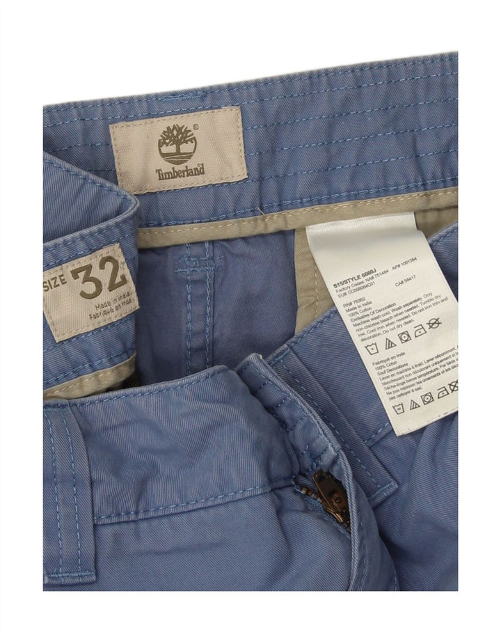 TIMBERLAND Mens Cargo Shorts W32 Medium Blue Cotton Vintage Timberland and Second-Hand Timberland from Messina Hembry 
