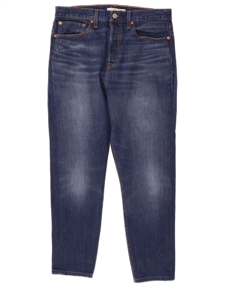 Levi's Wedgie Cropped Jeans til kvinder W30 L26 blå bomuld