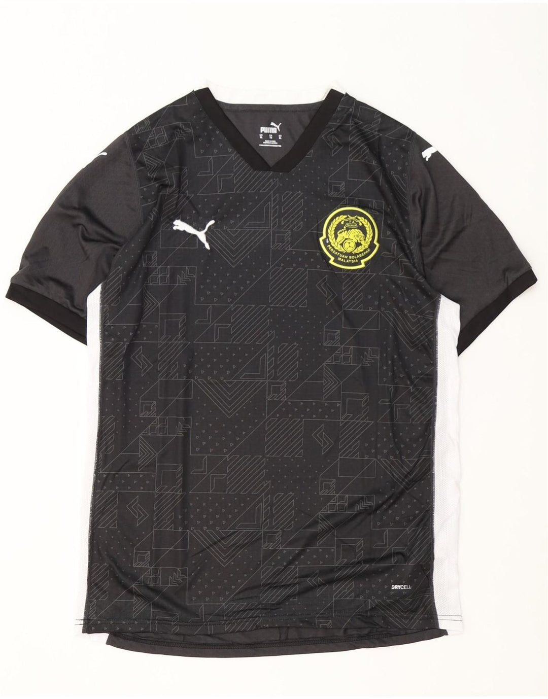 Puma Herre Grafisk T-Shirt Top XL Sort Geometrisk Polyester