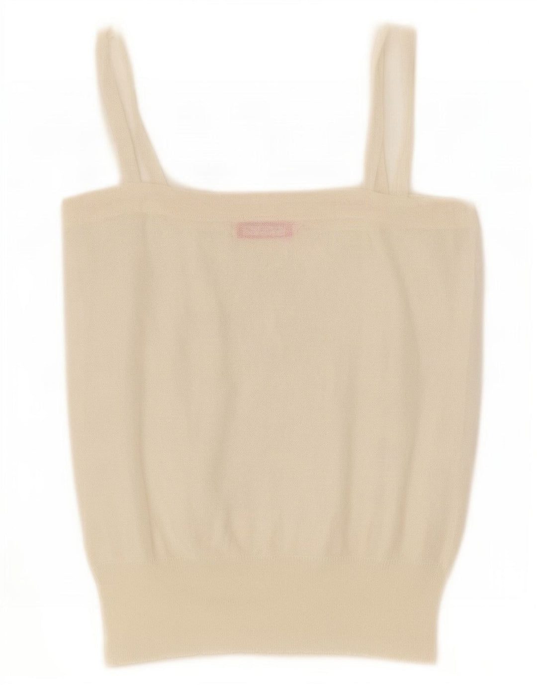 Vintage Dame Strik Cami Top UK 14 Large White