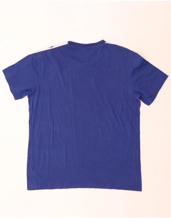 Champion Herre grafisk T-shirt Top Medium Blue Colourblock