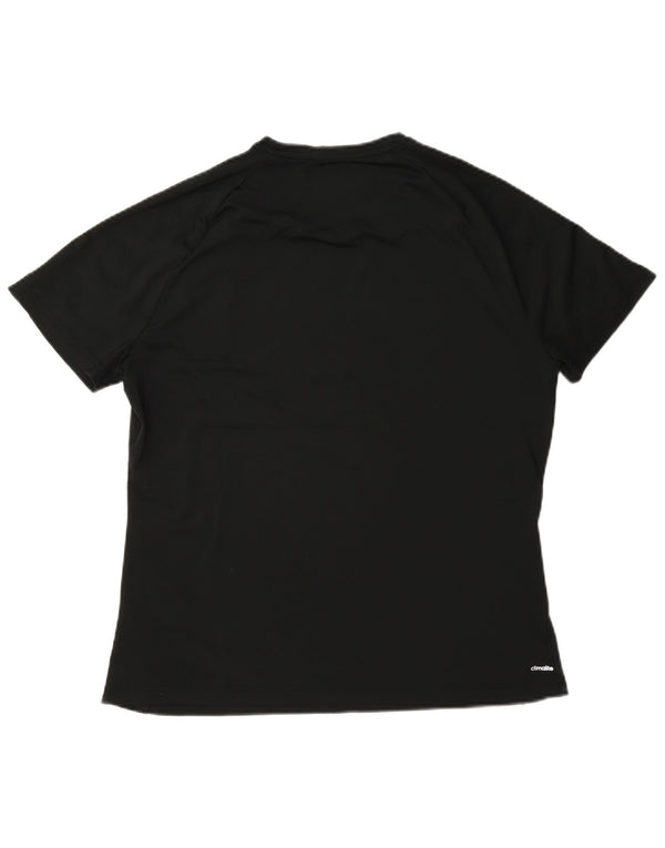 Adidas Dame Climalite T-Shirt Top UK 20/22 XL Sort Polyester