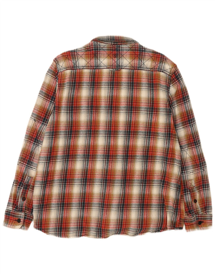 Fat Face Herre Flanellskjorte 2XL Flerfarvet Ternet Bomuld