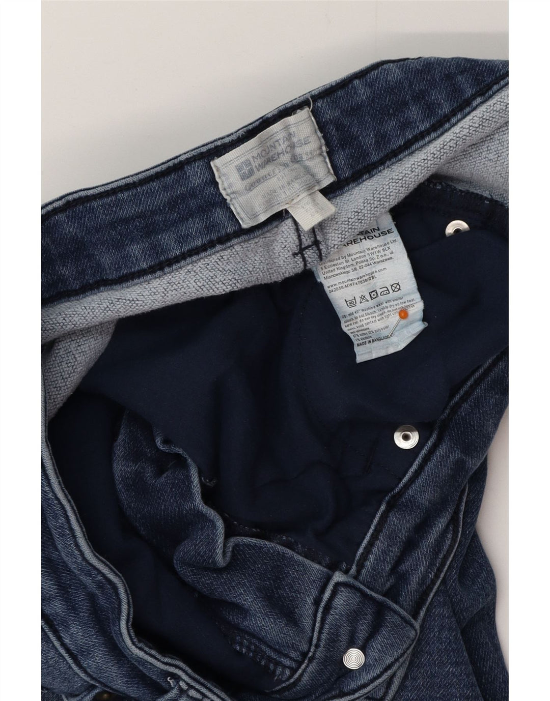 MOUNTAIN WAREHOUSE Dame Slim Jeans UK 16 Large W32 L30 Blå Bomuld