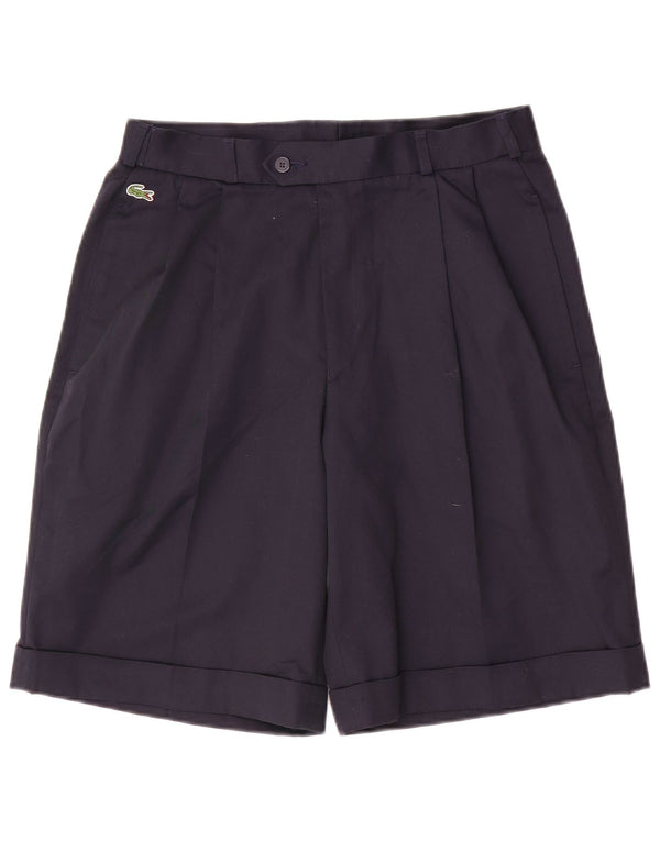 Lacoste Mens Pegged Chino Shorts Størrelse 40 Medium W32 Marineblå Bomuld
