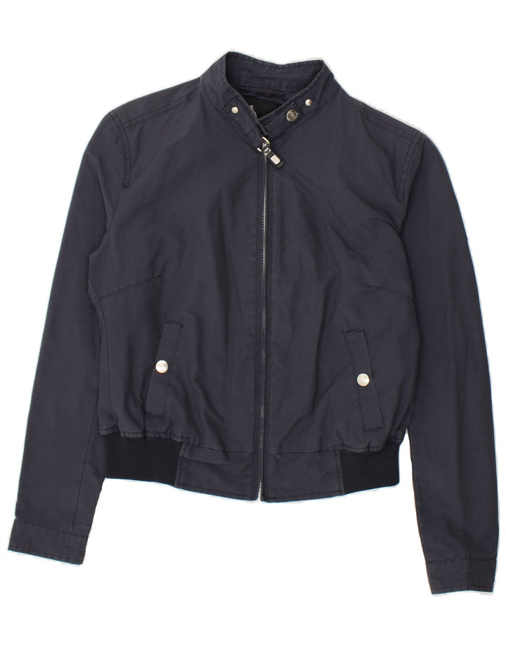 REFRIGUE Boys Bomber Jacket 11-12 Years Large Navy Blue Nylon Vintage Refrigue and Second-Hand Refrigue from Messina Hembry 
