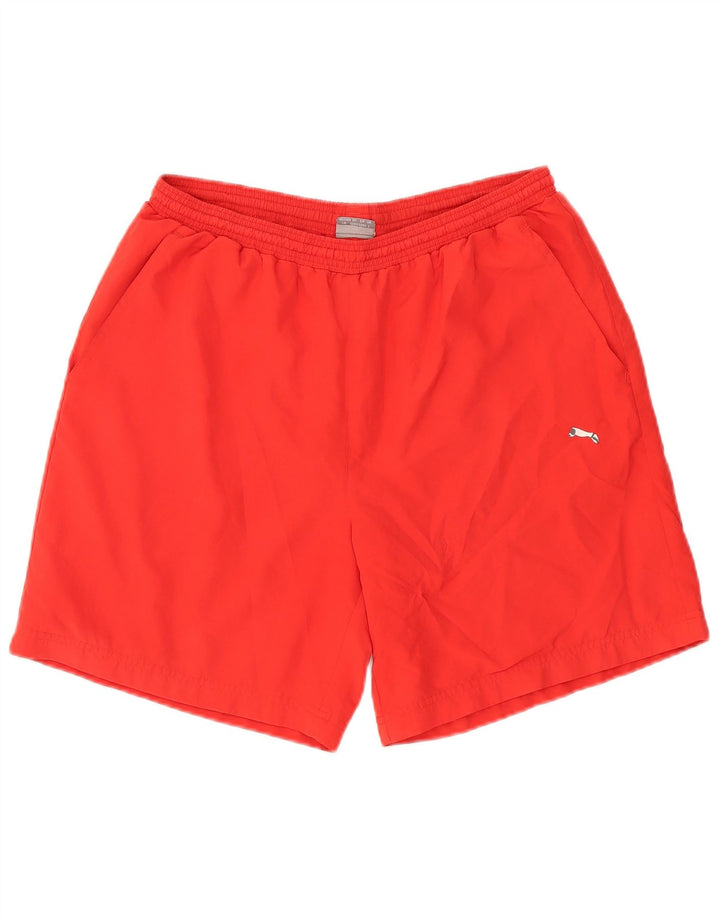 Puma Herre grafiske sportsshorts store røde polyester