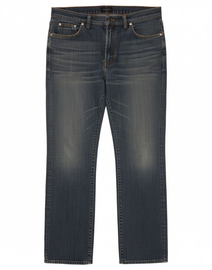 Trussardi lige jeans til kvinder W30 L32 blå bomuld