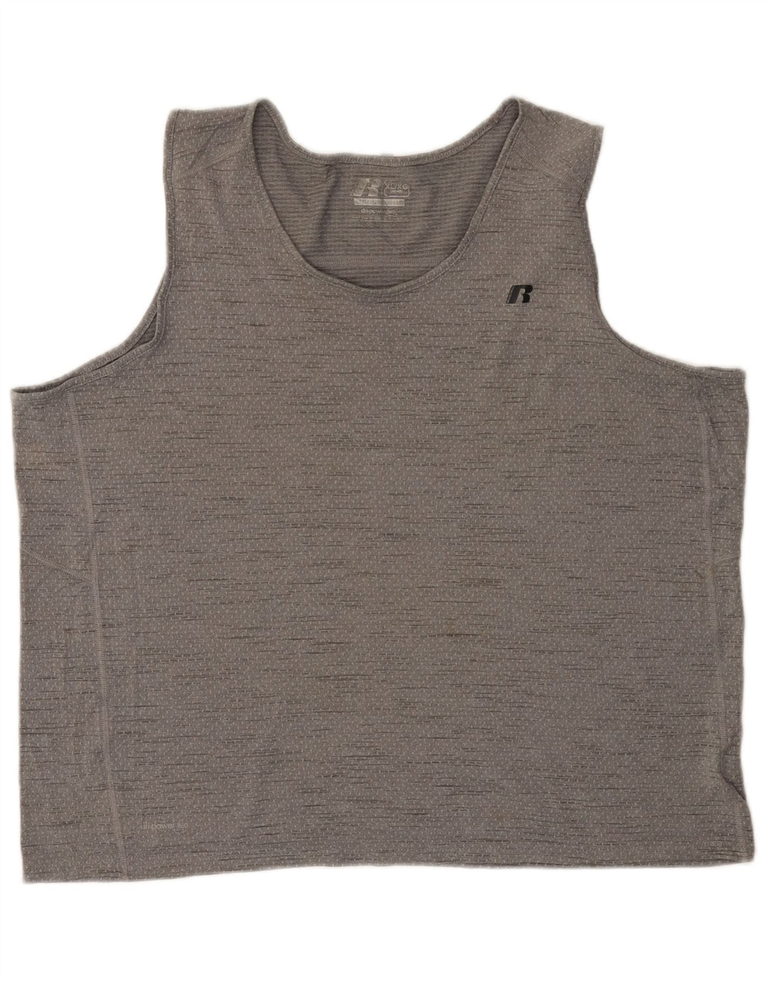 RUSSELL ATHLETIC Herre Dri-Power Vest Top UK 46/48 XL Grå Flecked