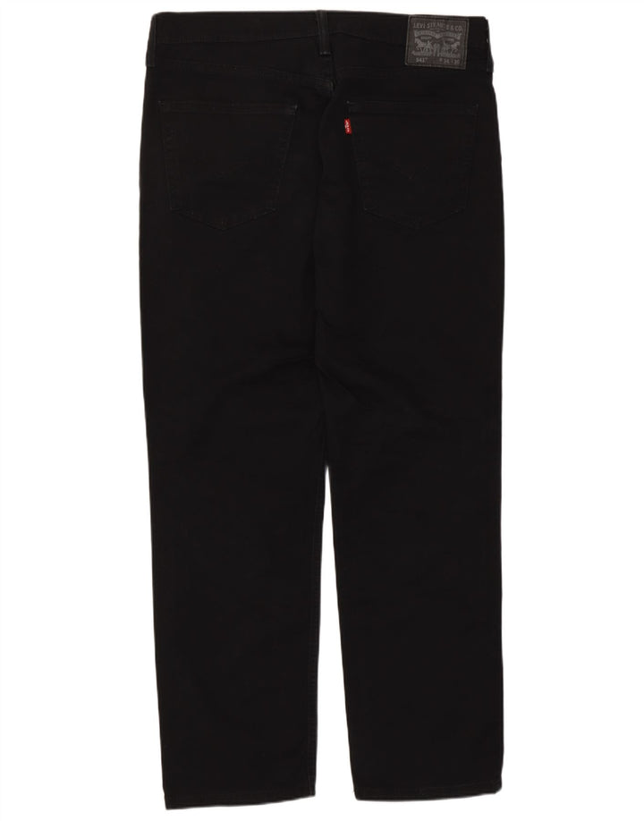 Levi's Herre 541 tilspidsede jeans W34 L30 sort bomuld