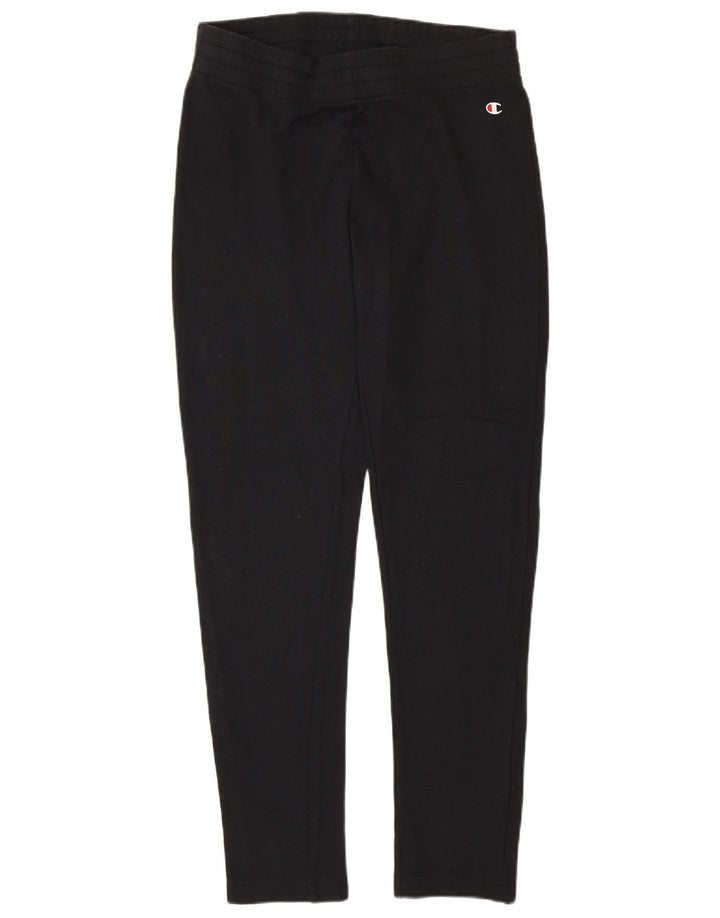 Champion Womens træningsdragt Bukser UK 12 Medium Sort Bomuld