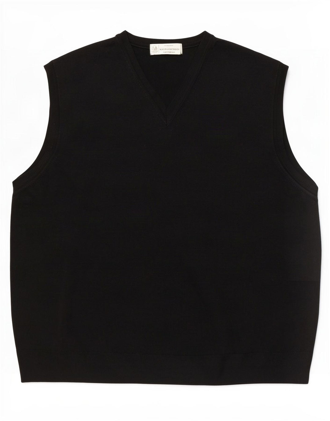 Marks & Spencer Herrevest Tank Top Stor Sort Ny Uld