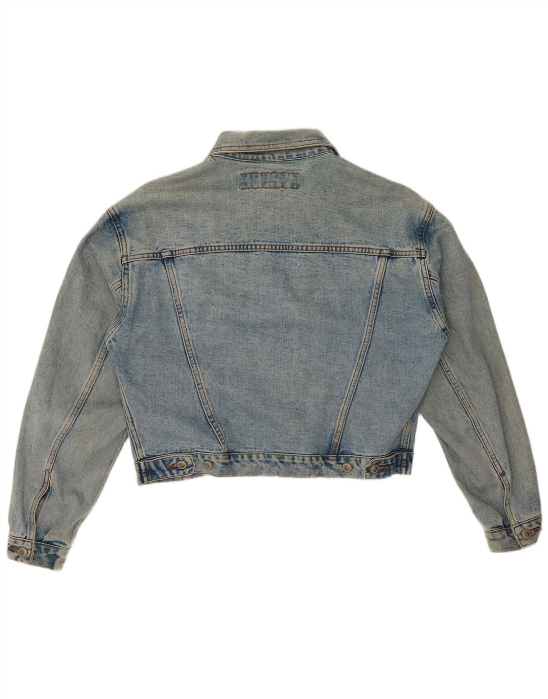 ONYX Womens Crop denimjakke UK 14 Medium Blue Bomuld