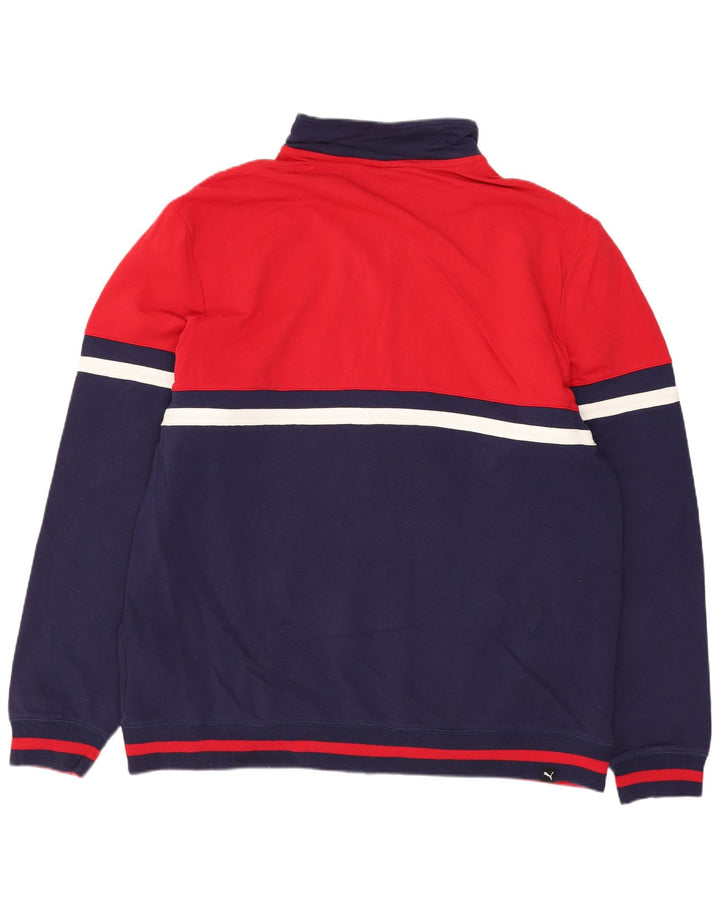 Puma Træningsdragt til mænd Topjakke XL Marineblå Colourblock Bomuld