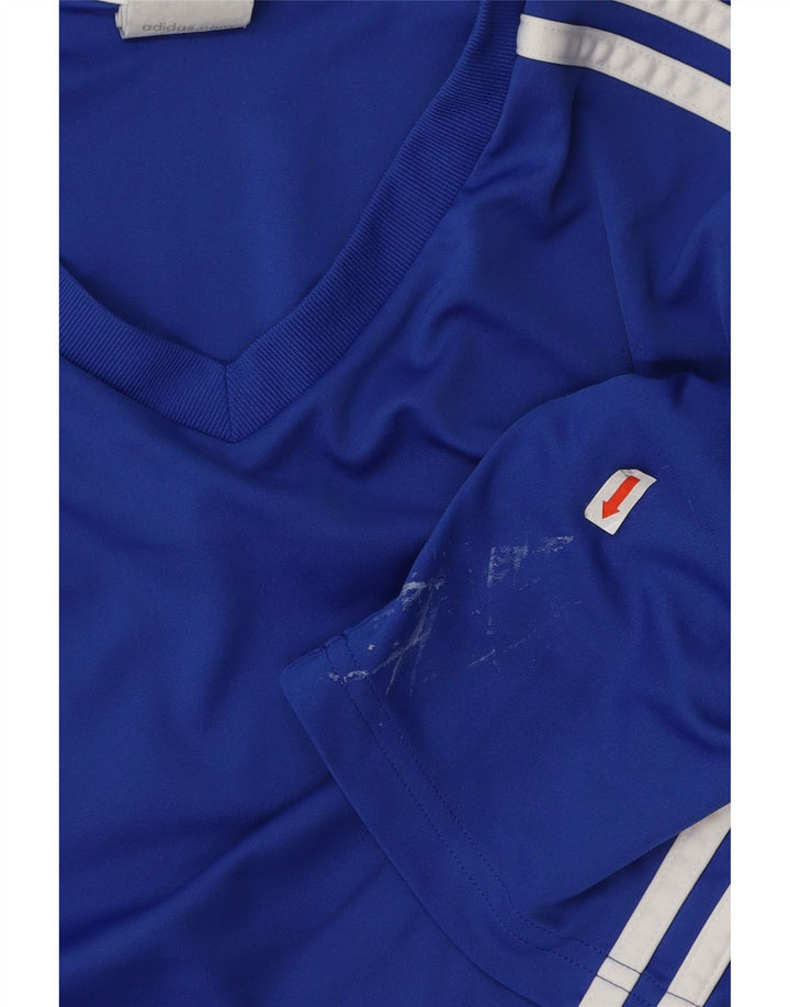 ADIDAS Herre Climalite T-Shirt Top Stor Blå Polyester