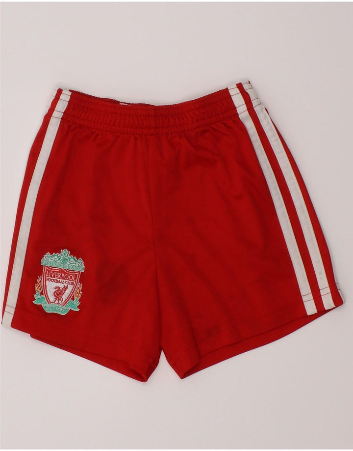 ADIDAS drenge Liverpool sportsshorts 2-3 år rød polyester