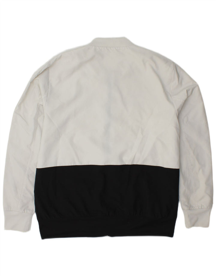 ADIDAS Grafisk træningsdragt jakke til mænd Stor hvid farveblok polyester