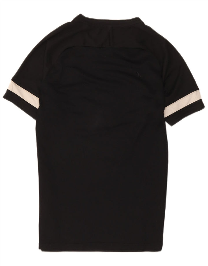 Nike Herre Dri Fit T-shirt Top Medium Sort Colourblock Polyester