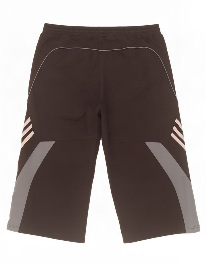 Adidas Herre Bermuda Sport Shorts UK 38 Medium Sort Colourblock Polyester