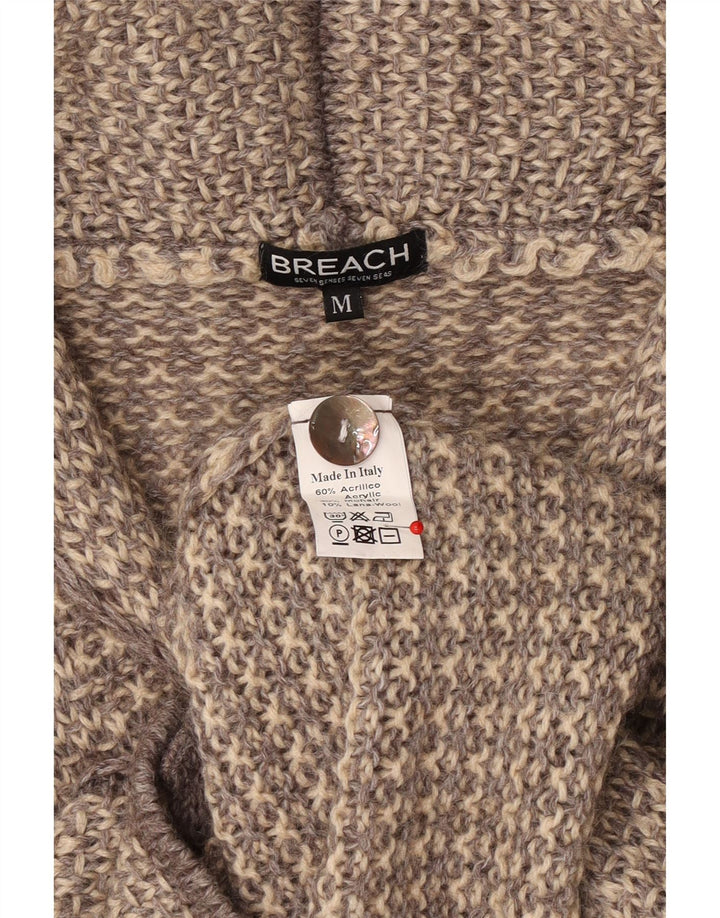Breach Womens Cardigan Sweater UK 14 Medium Beige Akryl