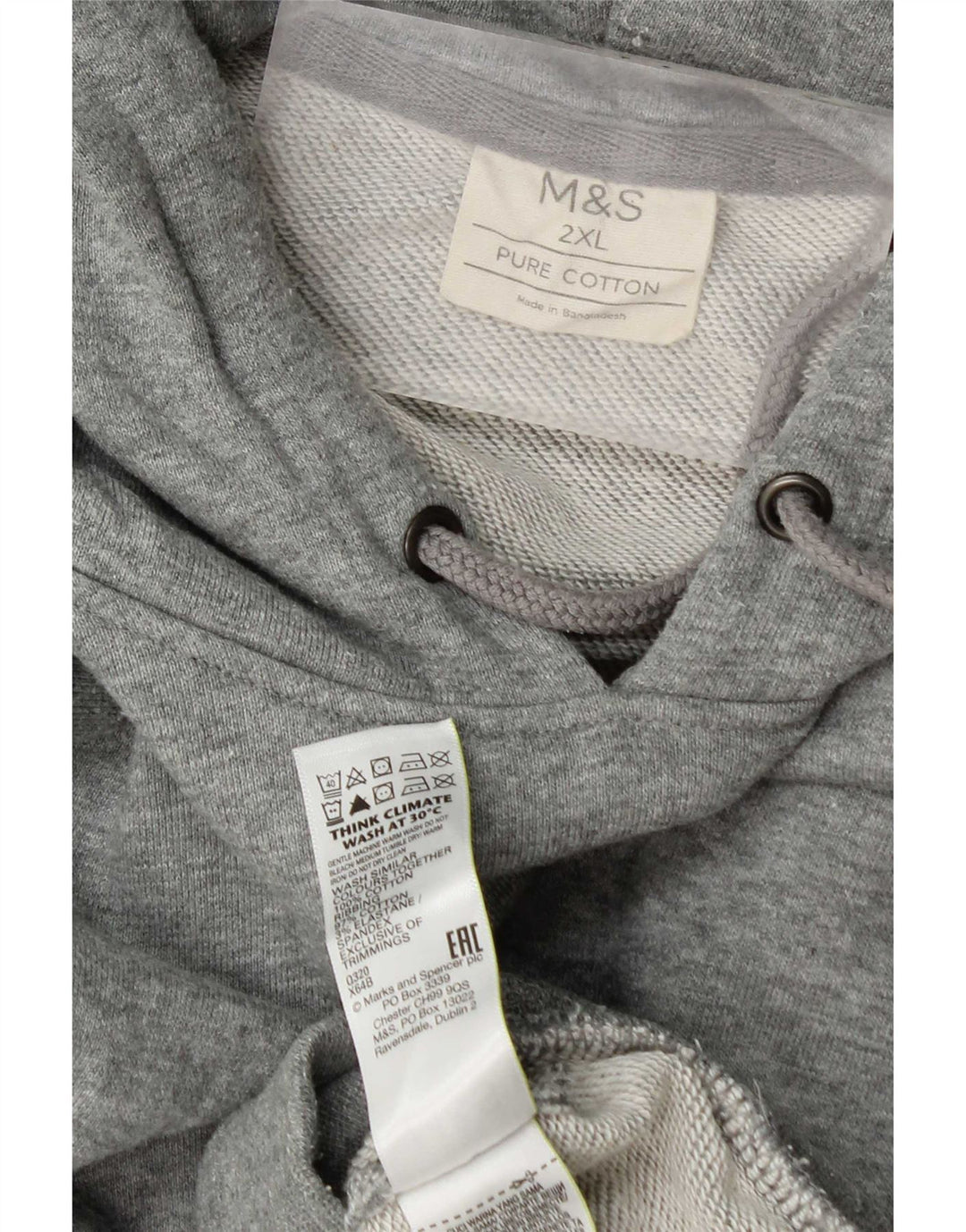 Marks & Spencer Hættetrøje til mænd 2XL Grå Bomuld