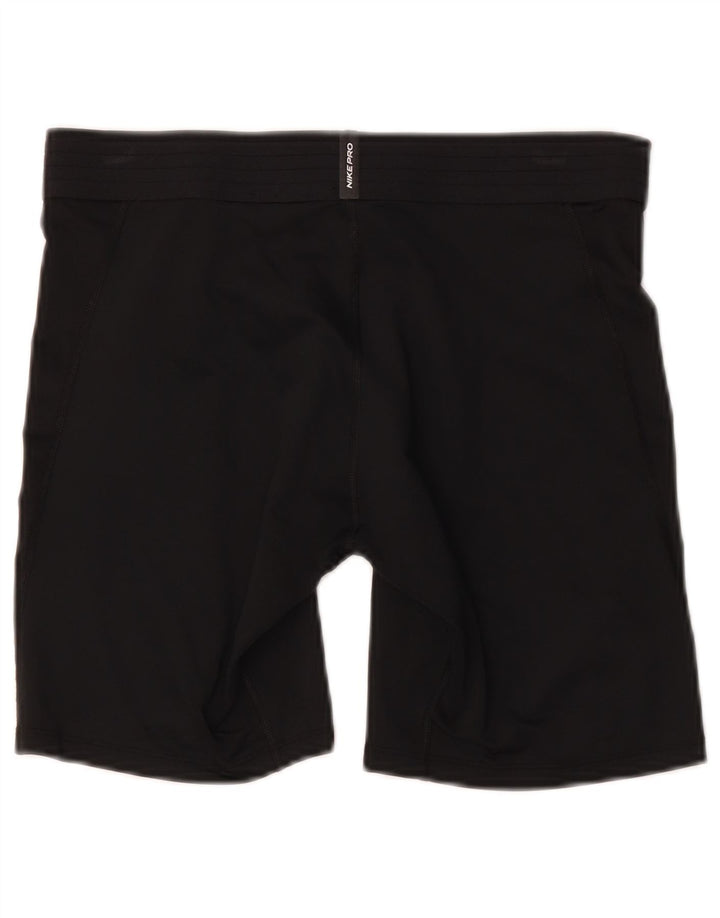 Nike Herre Tight Fit grafiske sportsshorts store sorte polyester