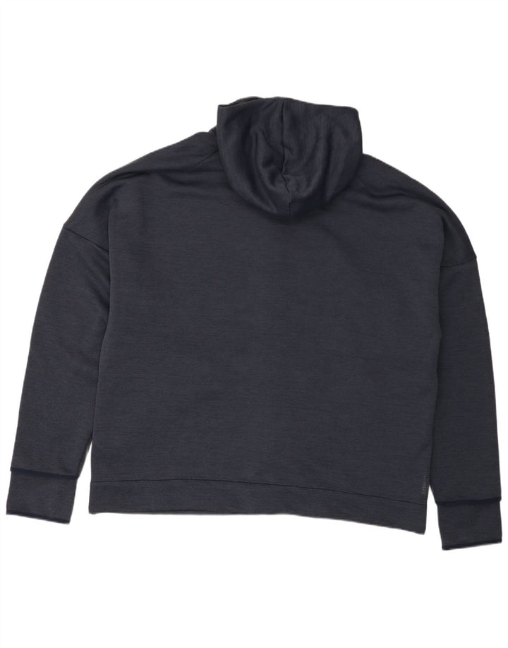 Adidas hættetrøje med lynlås til mænd 2XL marineblå polyester