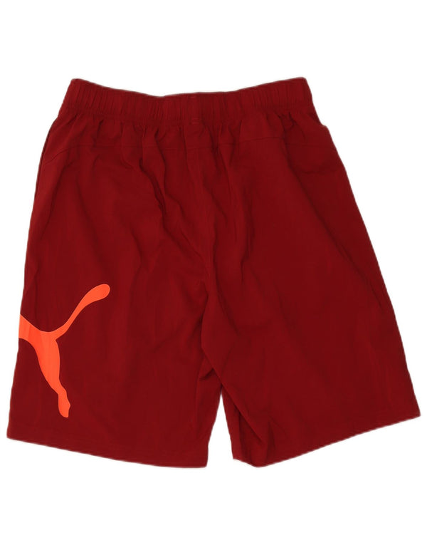 Puma Herre grafiske sportsshorts Large Burgundy Polyester
