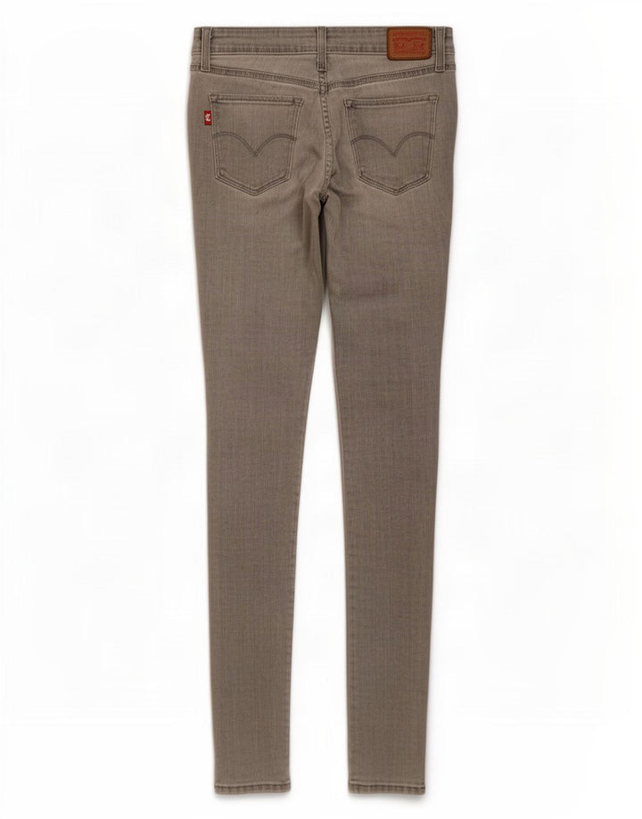 Levi's Dame 711 Skinny Jeans W28 L32 Grå