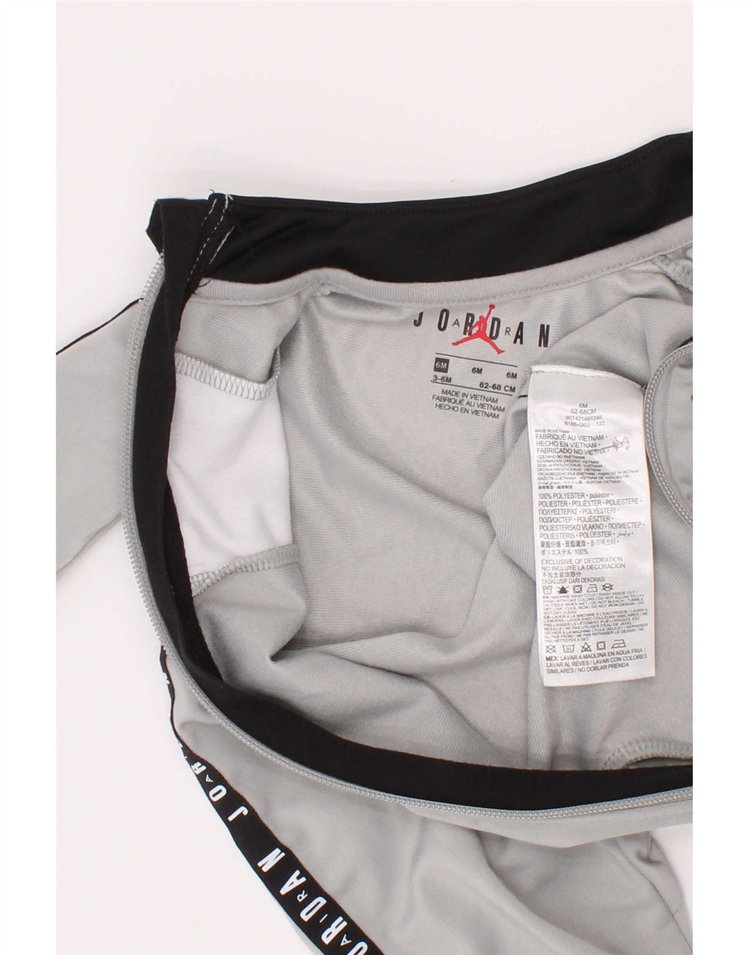 Jordan Baby Boys Grafisk Jumpsuit 3-6 Måneder Grå Colourblock Polyester