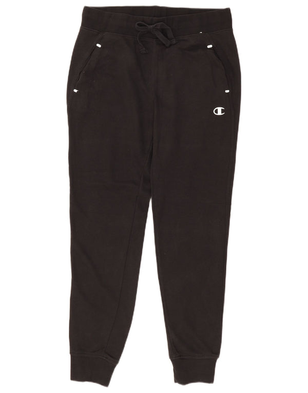 Champion Womens træningsdragt Bukser Joggers UK 14 Medium Sort Bomuld