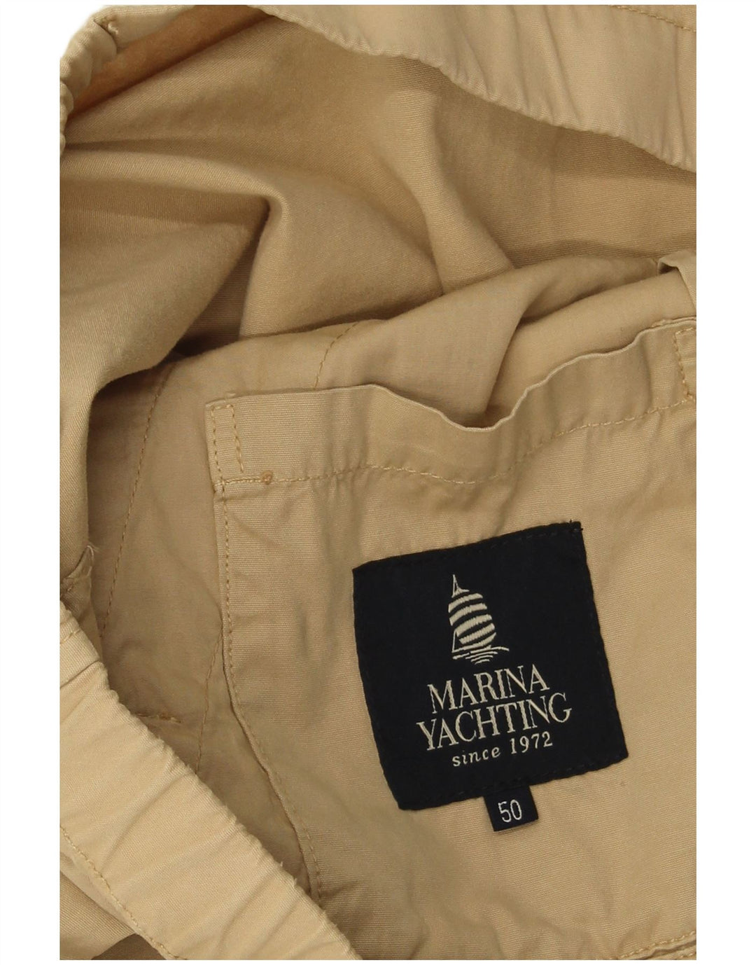 Marina Yachting Herre Bomberjakke IT 50 Stor Beige Bomuld