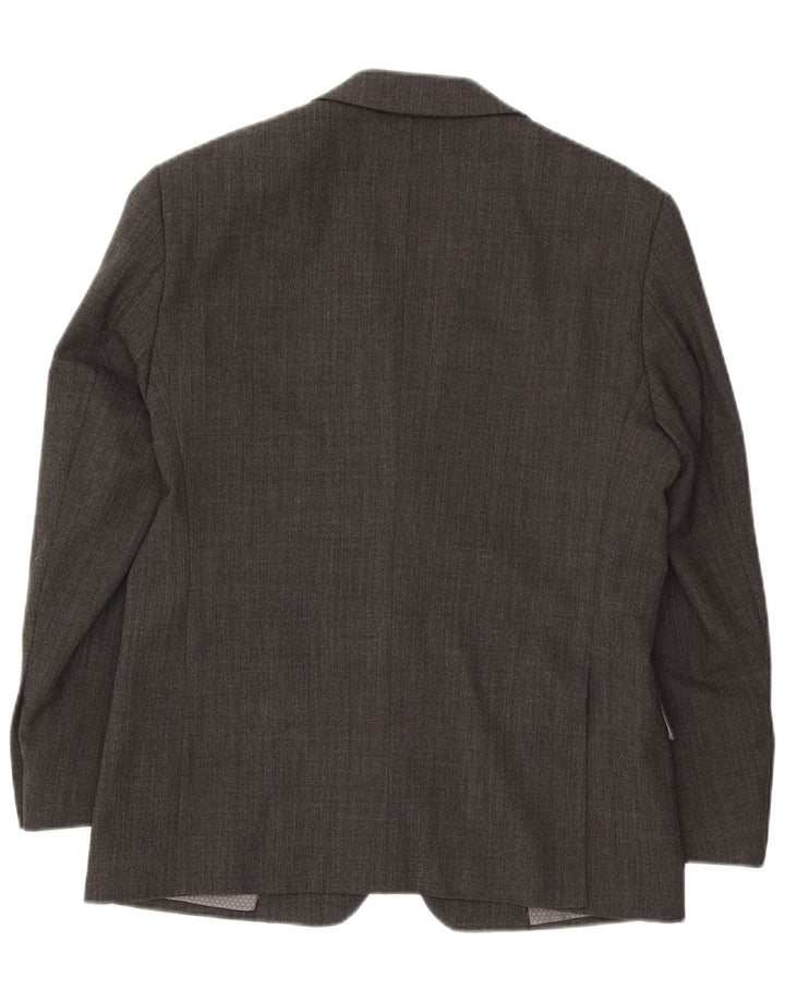 Jeff Banks Herre 2-knaps blazerjakke EU 50 Large Grå Polyester