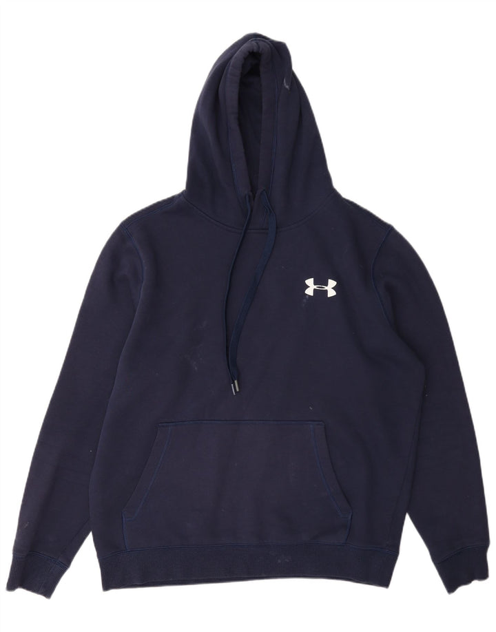 Under Armour Herre Cold Gear Hoodie Jumper Medium Navyblå Bomuld