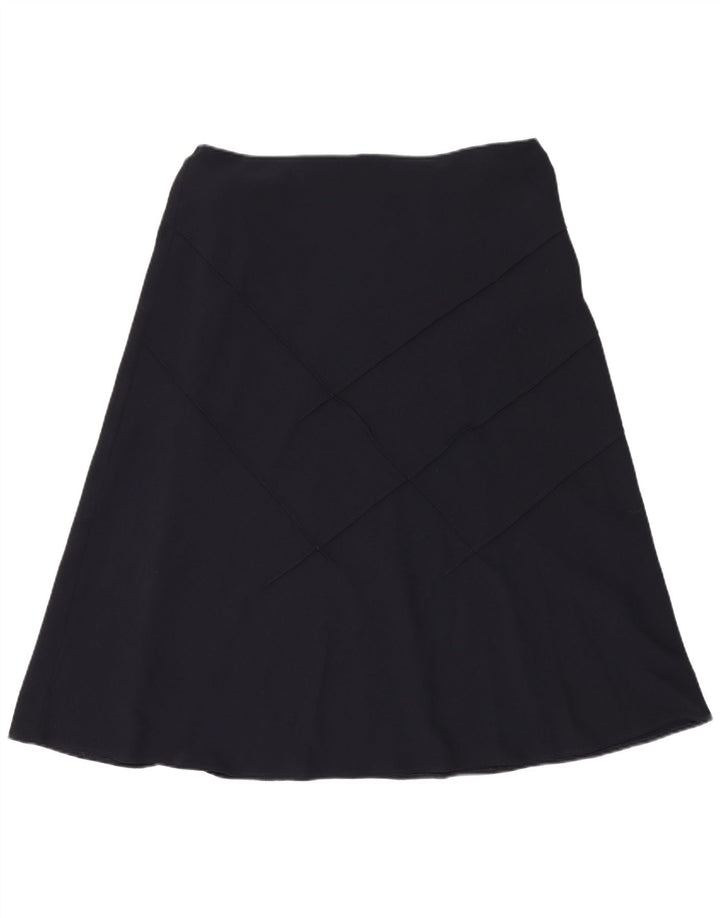 Marks & Spencer A-line nederdel til kvinder UK 18 XL W40 Marineblå polyester