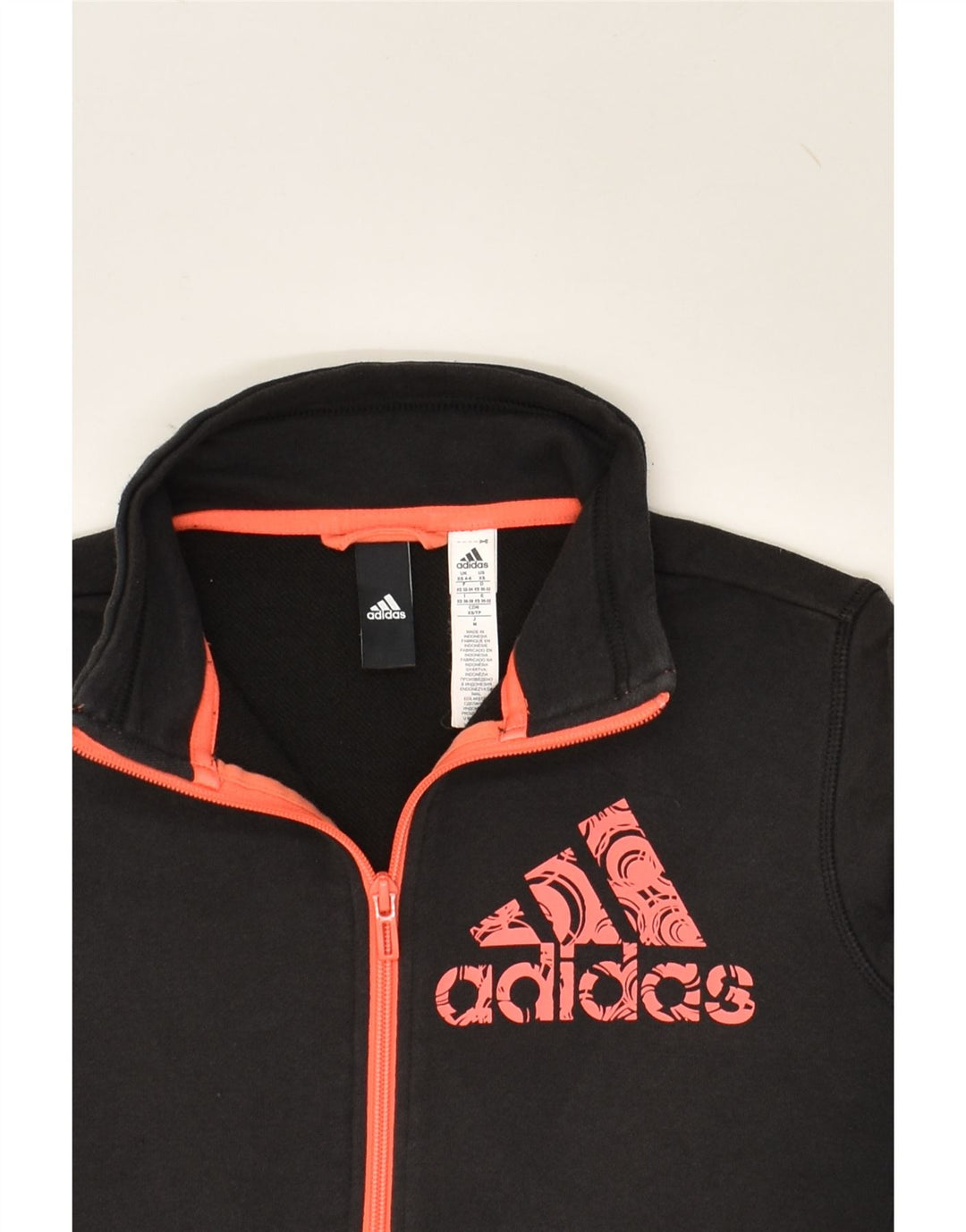 ADIDAS Womens Tracksuit Top Jacket UK 4/6 XS Black | Vintage Adidas | Thrift | Second-Hand Adidas | Used Clothing | Messina Hembry 