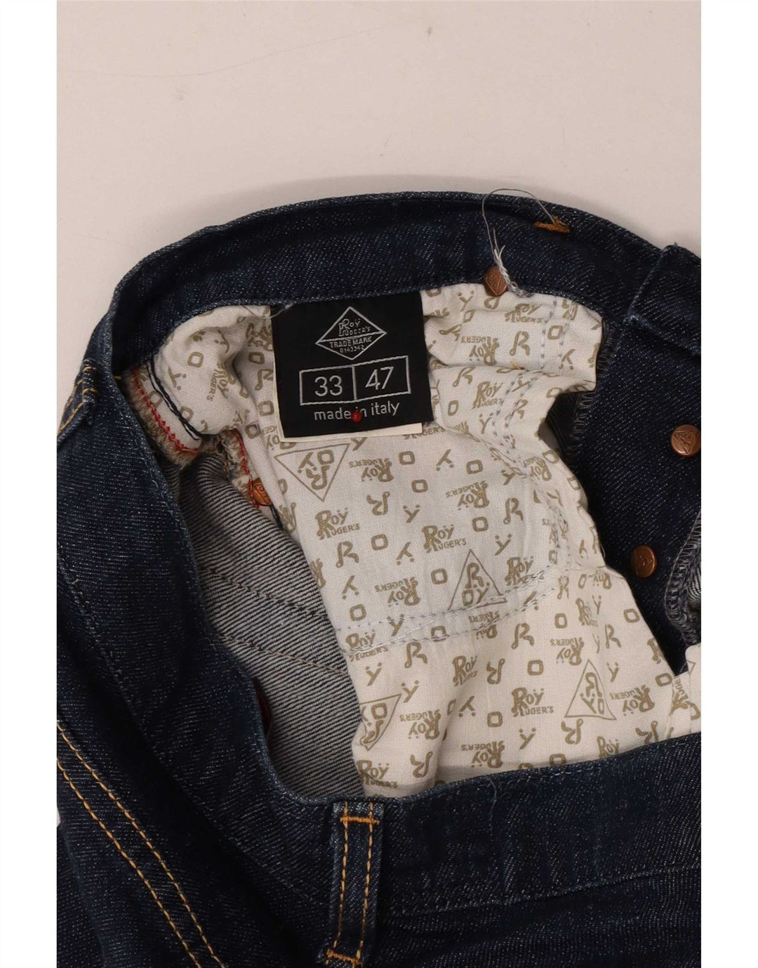Roy Rogers Straight Jeans til mænd W33 L29 Marineblå bomuld